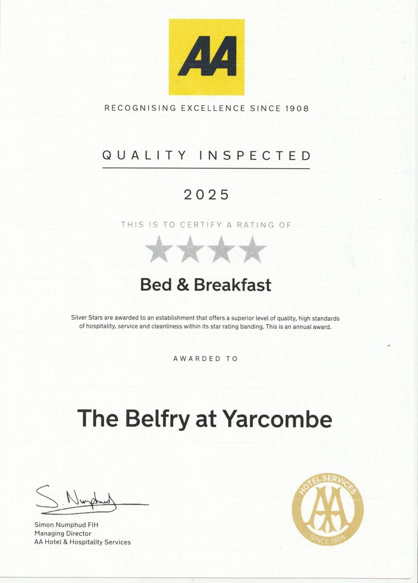 The Belfry At Yarcombe B&B 외부 사진